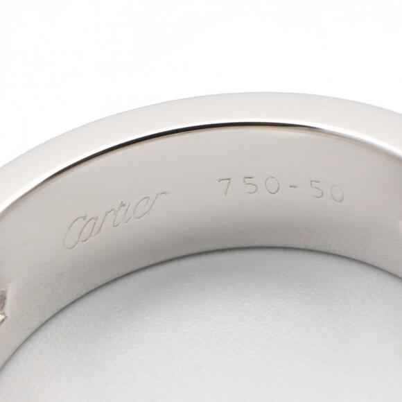 CARTIER 18k Silver Diamond Love Ring - Picture 4 of 7